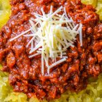 Spaghetti Squash with Turkey Bolognese