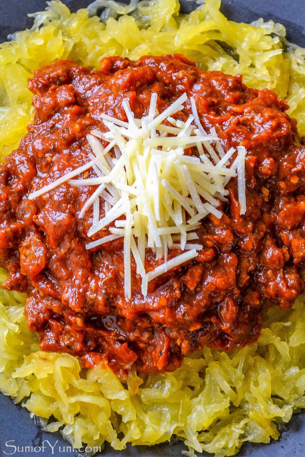 Spaghetti Squash with Turkey Bolognese