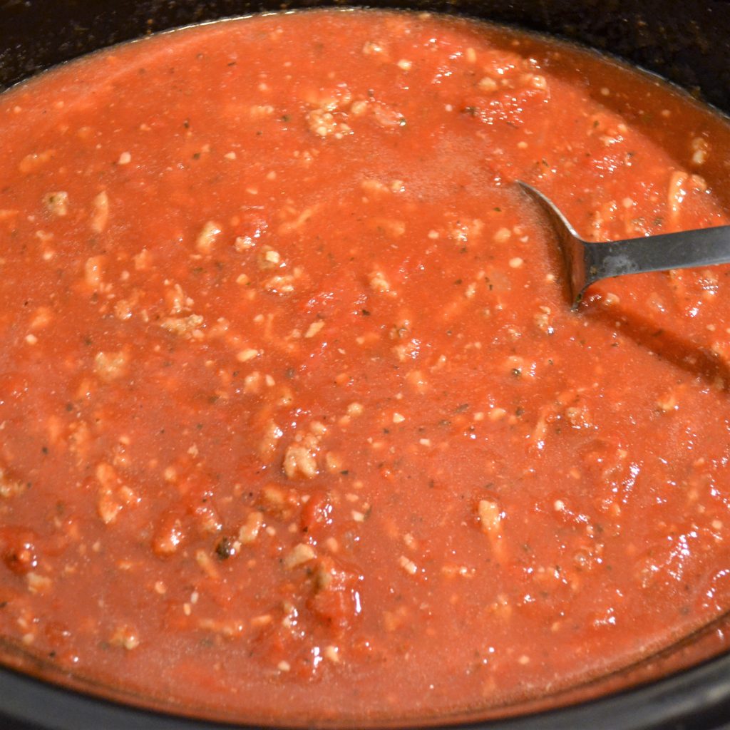 Spaghetti Squash with Turkey Bolognese