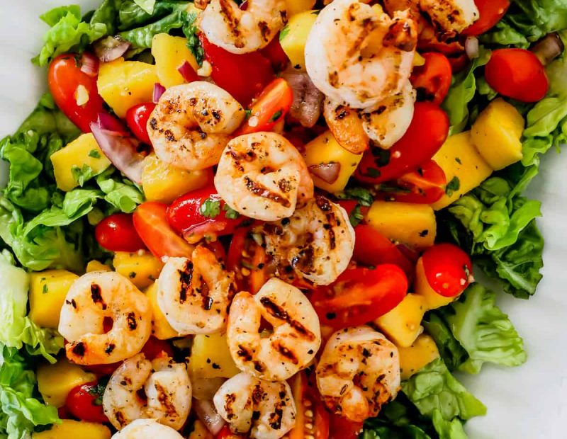 Mango and Grilled Shrimp Salad