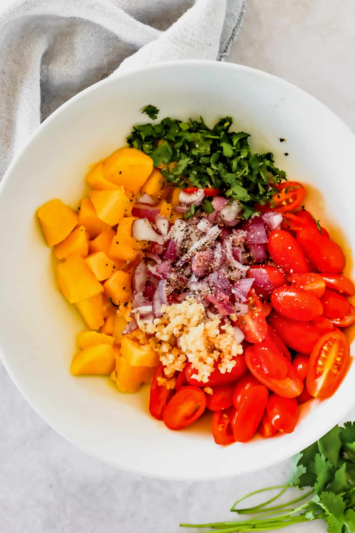 Mango and Grilled Shrimp Salad