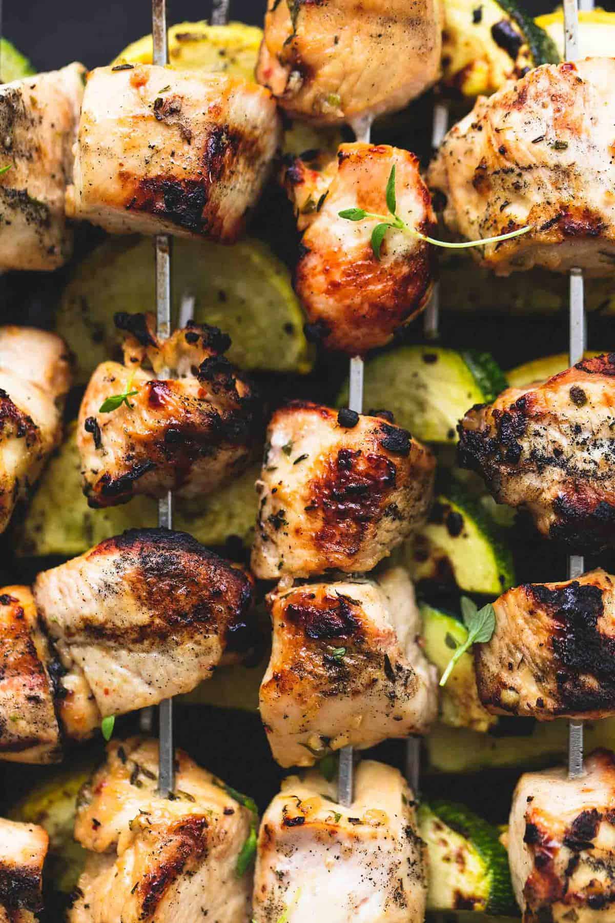 Zesty Herb Chicken and Veggie Skewers