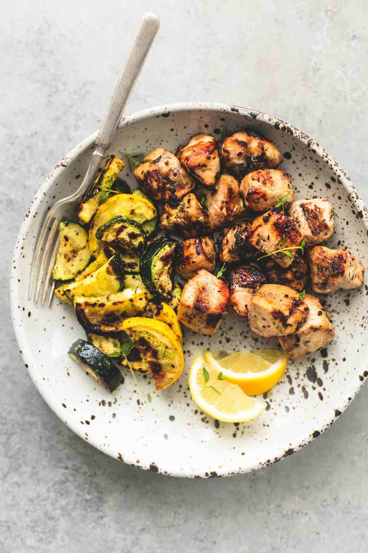 Zesty Herb Chicken and Veggie Skewers